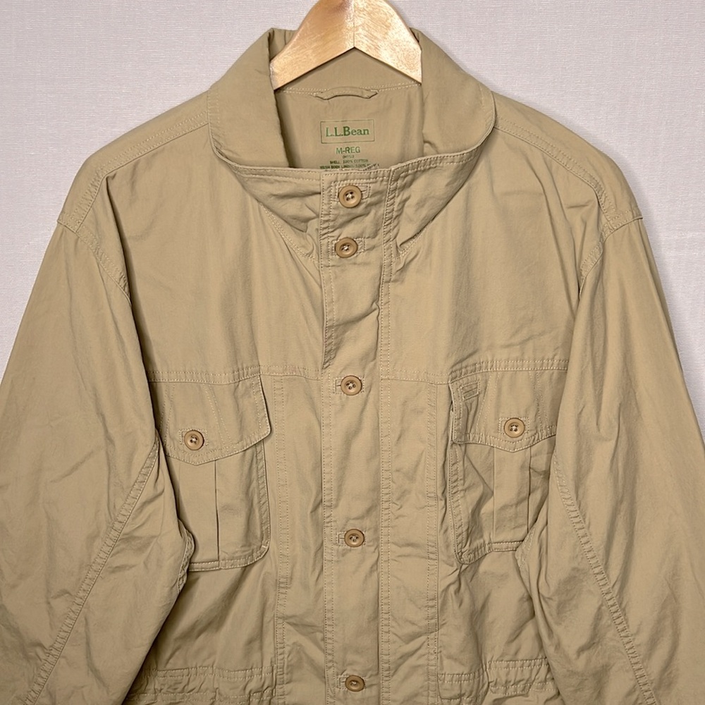 L.L.Bean Cargo Utility Field Chore Jacket Men’s Size M-Regular Tan